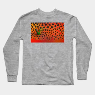 May Fly & Brown Trout Orange Gold Camo Long Sleeve T-Shirt